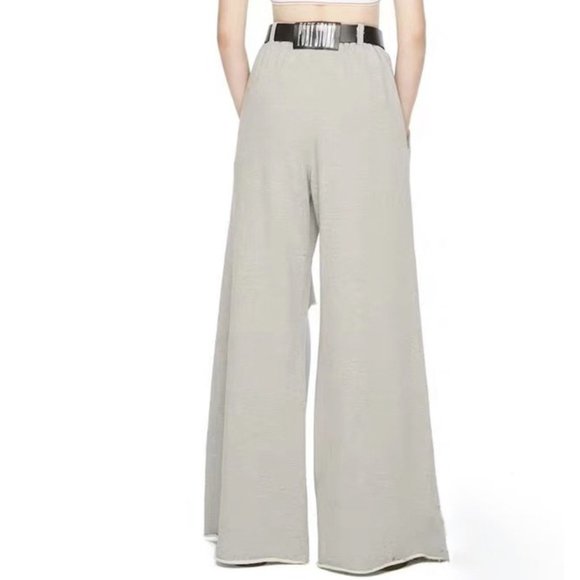 Cut Out Raw Edge Sweat Pants - Picture 4 of 7